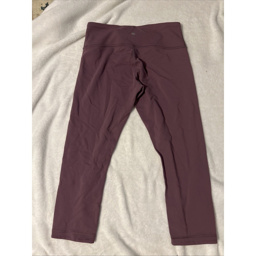 Lululemon Align Crop High Rise Leggings Mauve Yoga Running Activewear Size 8
